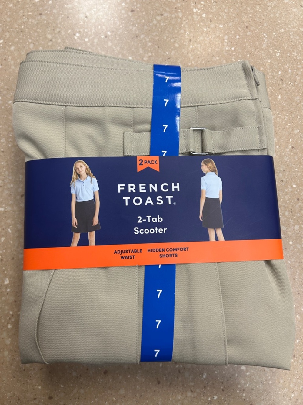 🔥5 FOR $15🔥French Toast 2-Pack Girls' 2-Tab Scooter Skorts - Size 7 - Picture 2 of 6